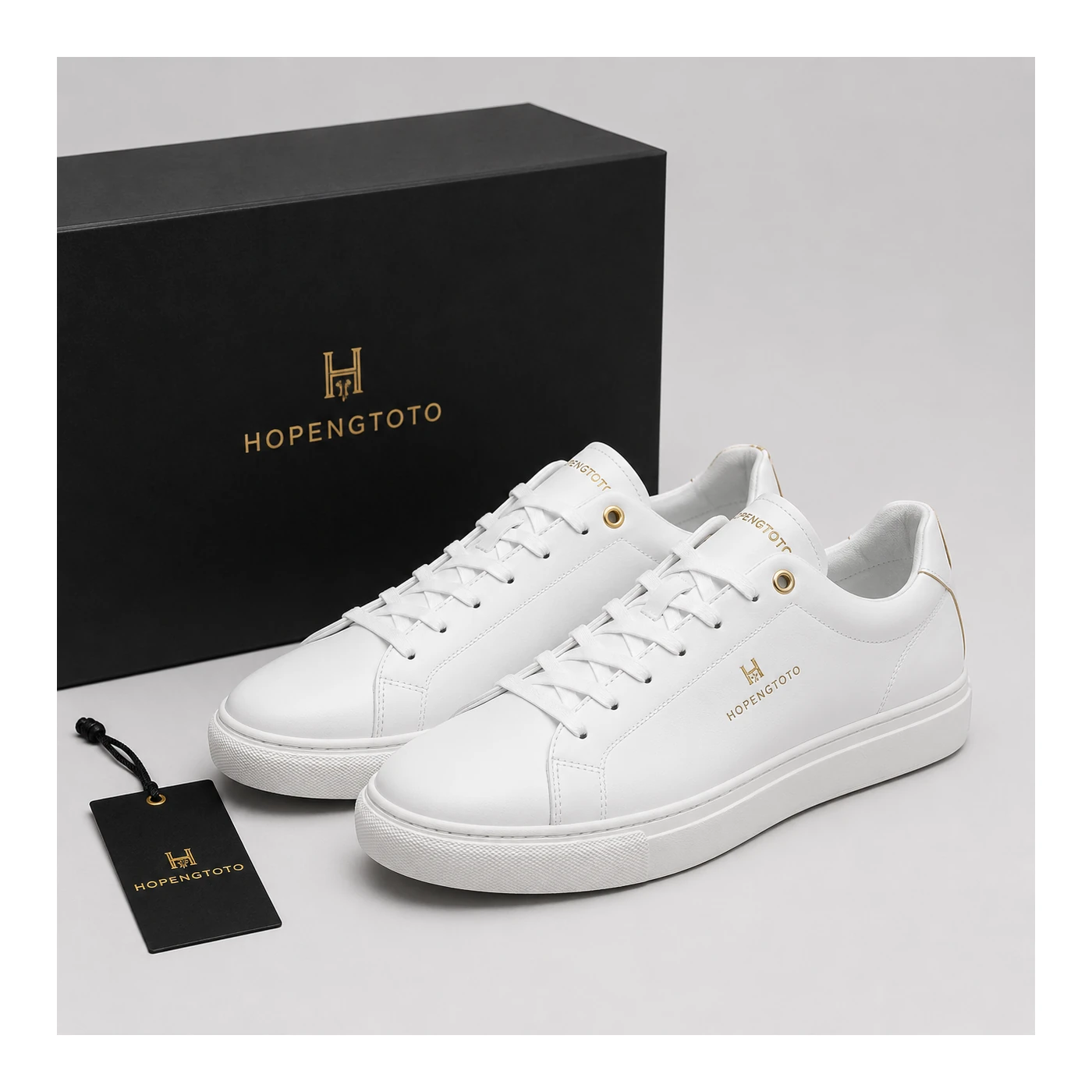 HOPENGTOTO Icon Leather Sneakers